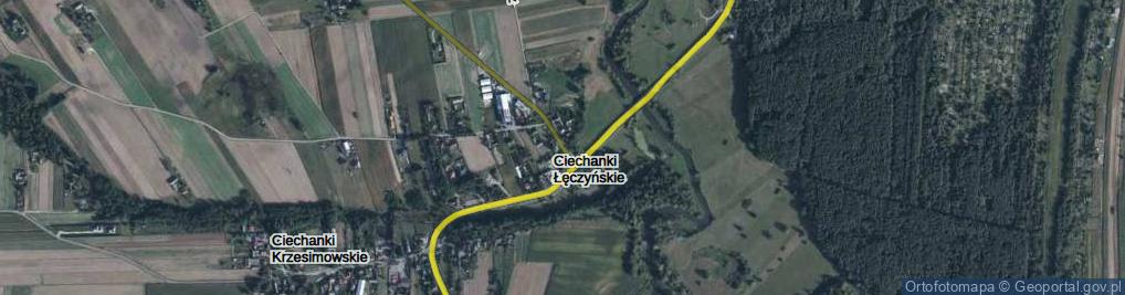 Zdjęcie satelitarne Ciechanki Łęczyńskie ul.